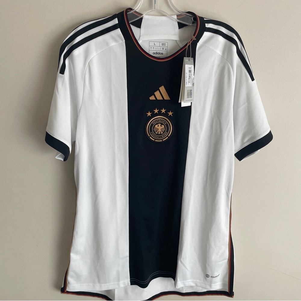 Adidas Germany Soccer 2022 Home Stadium Jersey S L XL NWT HJ9606 Men’s White